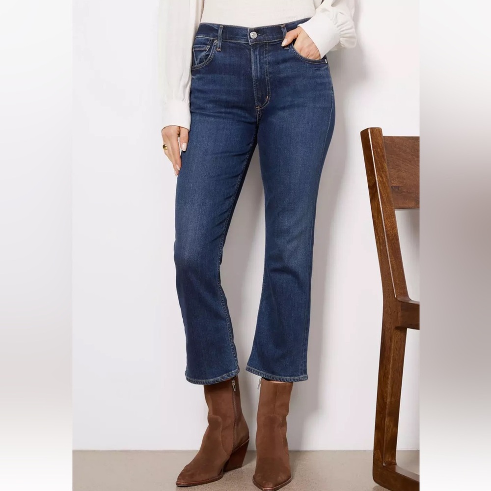 NEW! NWT CITIZENS OF HUMANITY Isola Straight Crop in Courtland Wash Size 25